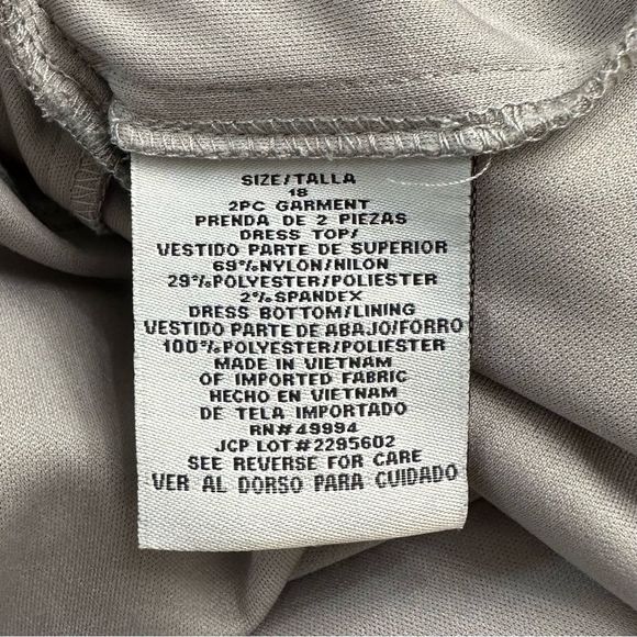 Silver R&M Collection Dress with Jacket 16 - Picture 12 of 12